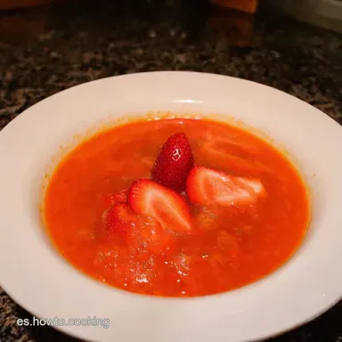 AGUA DE MAZAP&Aacute;N CON FRESA Un Dulce Beso Mexicano Tarjeta de receta