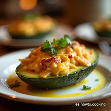 Aguacate Relleno de Pollo Tu Receta Saludable y F&aacute;cil Tarjeta de receta