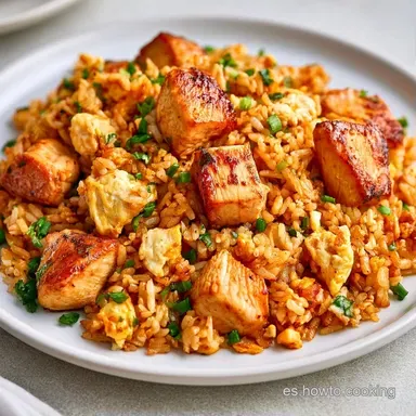 Arroz Chaufa para 4 Personas Tarjeta de receta