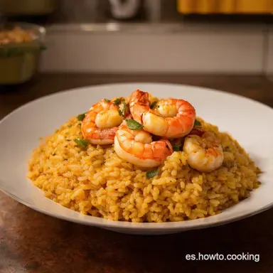 Arroz con Gambas y Calamares Receta de la Abuela Tarjeta de receta