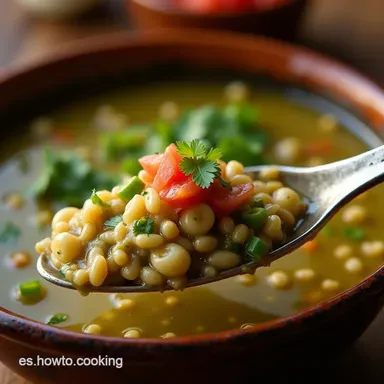Receta de Pozole Verde Casero de Cerdo o Pavo Sabor Mexicano Tarjeta de receta