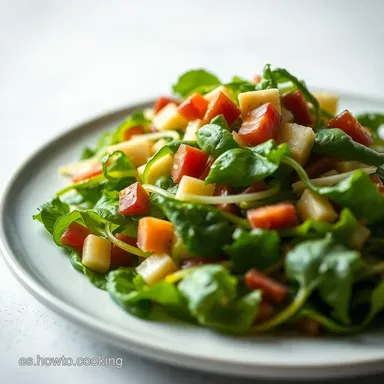 Del Campo a tu Mesa Ensalada de betabel espinaca y Tarjeta de receta
