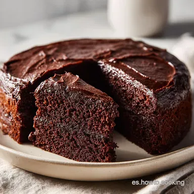 Receta de Bizcocho de Chocolate Casero para 10 raciones Tarjeta de receta