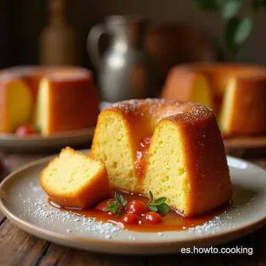 Delicioso Bizcocho de Pl&aacute;tano La El Secreto de la Abuela Tarjeta de receta