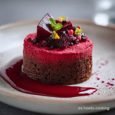 Bizcocho de Remolacha y Cacao para 10 Porciones Tarjeta de receta