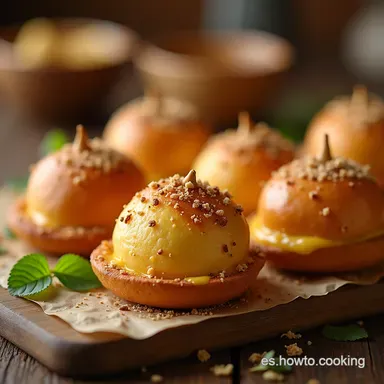 Bola de Queso Crema con Ar&aacute;ndanos y Nuez Aperitivo F&aacute;cil Tarjeta de receta