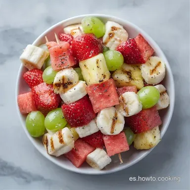 Brochetas De Frutas En 10 Minutos Tarjeta de receta