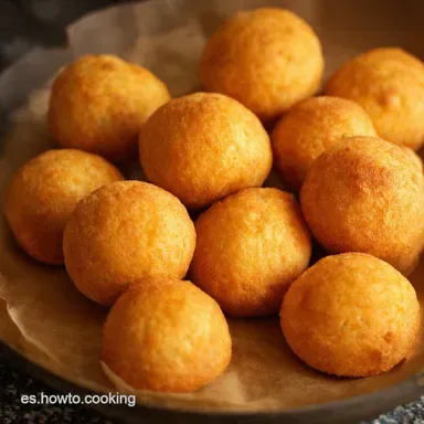 Bu&ntilde;uelos de Bacalao Caseros Receta de la Abuela Tarjeta de receta