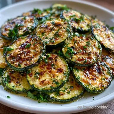 Calabac&iacute;n Asado Con Ajo Para 4 Personas Tarjeta de receta