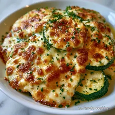 Calabac&iacute;n Con Queso Para 4 Personas Tarjeta de receta