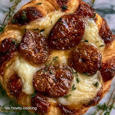 Camembert En Hojaldre Con Higos Y Miel Tarjeta de receta