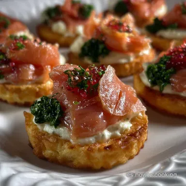 Canapes: El Aperitivo Elegante y Crujiente Tarjeta de receta