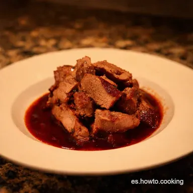 Carrilleras de Cerdo al Vino Tinto Receta de la Abuela Tarjeta de receta