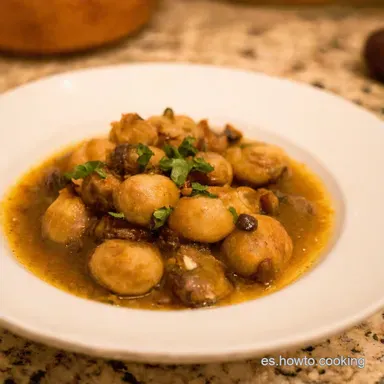 Champi&ntilde;ones al Ajillo Recetas Champi&ntilde;ones al Ajillo F&aacute;ciles Tarjeta de receta