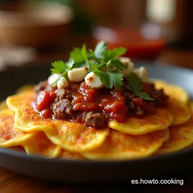 Receta Chilaquiles con Arrachera y Chistorra El Brunch que te Mereces Tarjeta de receta