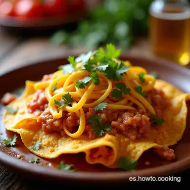 Chilaquiles Charros Receta Aut&eacute;ntica Estilo Rancho F&aacute;cil Tarjeta de receta