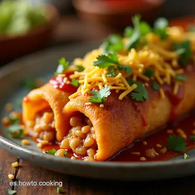 CHIMICHANGAS DE ATN AL PASTOR Receta F&aacute;cil y Deliciosa Tarjeta de receta