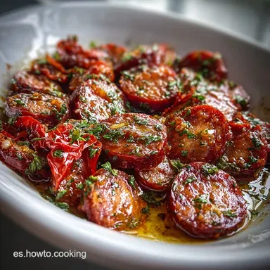 Chorizo a la Sidra in 20 Minutes: Asturian Recipe Tarjeta de receta
