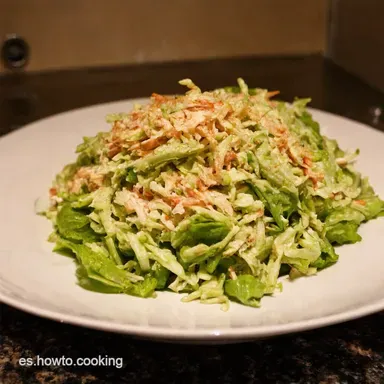 Ensalada KFC o ensalada de Coleslaw Casero Delicioso Tarjeta de receta