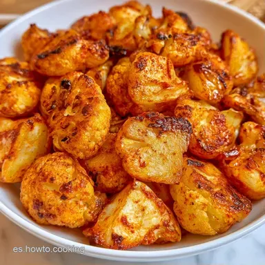 Coliflor Asada Crujiente para 4 Personas Tarjeta de receta
