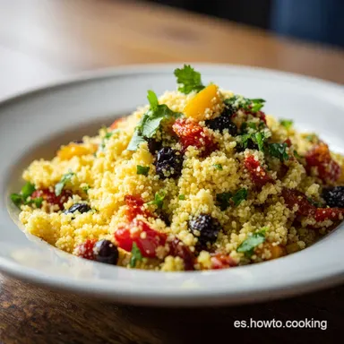 Receta Cous Cous Marroqu&iacute; F&aacute;cil con Pollo y Verduras Tarjeta de receta