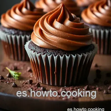 Cupcakes Hi-Hat Chocolate &iexcl;Como los de Alma! Receta F&aacute;cil Tarjeta de receta