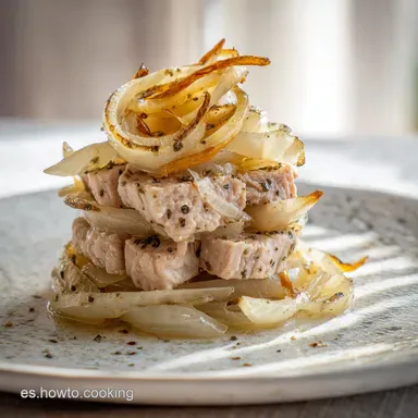 Encebollado de At&uacute;n: Listo en 35 Minutos Tarjeta de receta