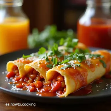 Enchiladas Suizas Divorciadas La Fiesta de Dos Salsas Tarjeta de receta