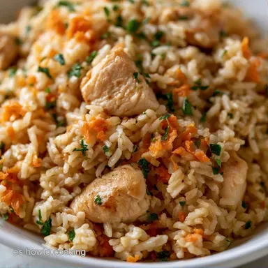 Ensalada de Arroz con Pollo en 40 Min Tarjeta de receta