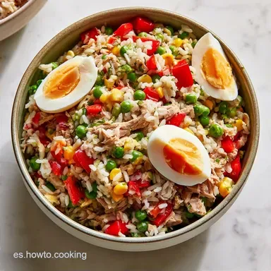 32 Recetas de Ensalada de Arroz: Atún, Pollo y Verano
