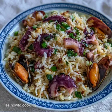 Ensalada De Arroz Marinera Para 4 Personas Tarjeta de receta