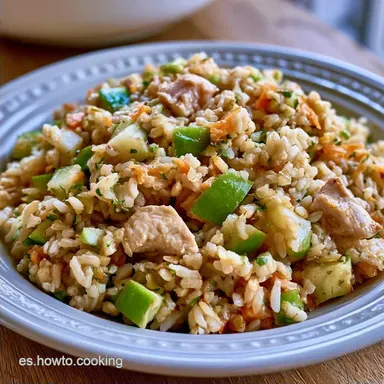 Ensalada de Arroz Pollo y Manzana Cremosa