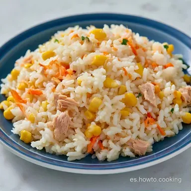 Ensalada De Arroz Sencilla con At&uacute;n Tarjeta de receta