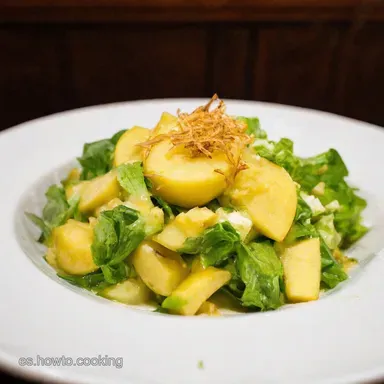 Ensalada de Manzana Cremosa Receta F&aacute;cil con Toque Especial Tarjeta de receta