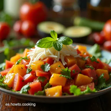 Ensalada con Aderezo Poblano El Sabor de M&eacute;xico Tarjeta de receta