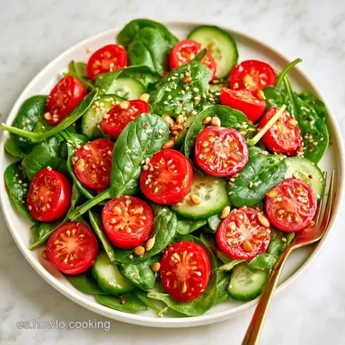 Ensalada Rápida en Cinco Minutos para 2 Tarjeta de receta