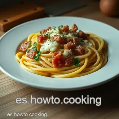 Espaguetis a la Carbonara: Receta Aut&eacute;ntica &iexcl;En 30 Minutos! Tarjeta de receta