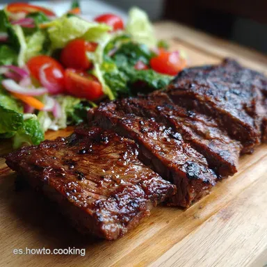 Falda de Ternera al Horno Jugosa con Cocci&oacute;n Lenta Tarjeta de receta