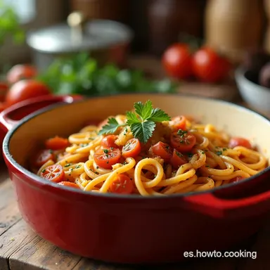 Fideos a la Cazuela La receta de la abuela con el sofrito m&aacute;s sabroso Tarjeta de receta