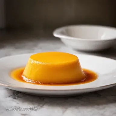 Flan de Mango Casero Receta F&aacute;cil para Chuparse los Dedos Tarjeta de receta