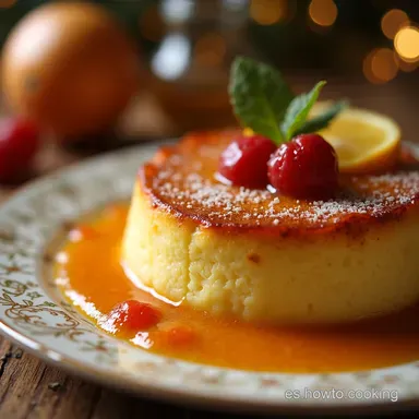 Flan Napolitano Cremoso El Postre Consentido de la Abuela Tarjeta de receta