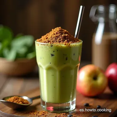 Frapp&eacute; de Caf&eacute; y Matcha Tu Bebida Energizante Casera Tarjeta de receta