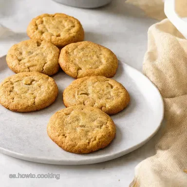 Galletas de Avena y Plátano Caseras Receta Fácil