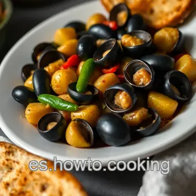 Guiso Patatas Mejillones F&aacute;cil: Sabor de la Abuela en Minutos Tarjeta de receta