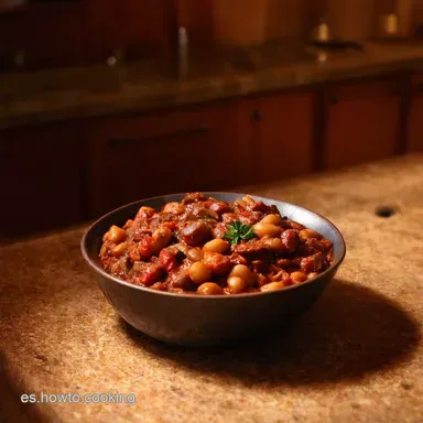 Receta de Fabada Asturiana de la Abuela Aut&eacute;ntica y Deliciosa Tarjeta de receta