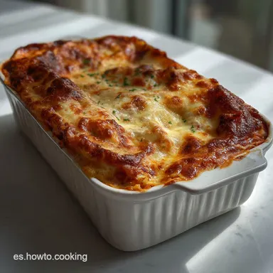 Lasagna Original Italiana: El Secreto de la Bechamel Perfecta Tarjeta de receta