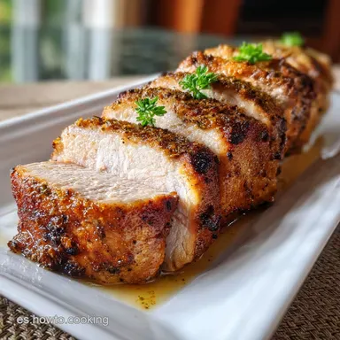 Lomo a la Sal Horno: Receta F&aacute;cil y Casera Tarjeta de receta