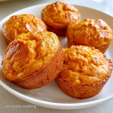 Magdalenas de Calabaza para 12 Unidades Tarjeta de receta