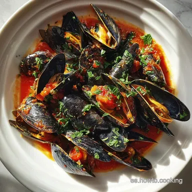 Mejillones a la Marinera Caseros en 30 Minutos Tarjeta de receta