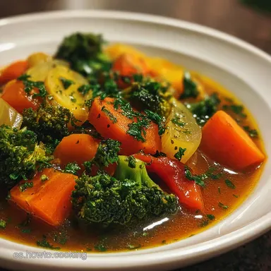 Menestra de Verduras F&aacute;cil en 45 Minutos | Receta Casera Tarjeta de receta